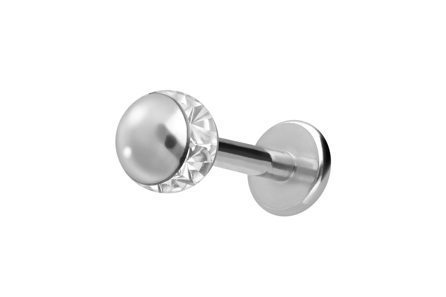 Titan Labret Piercing EPOXY-RING-KUGEL